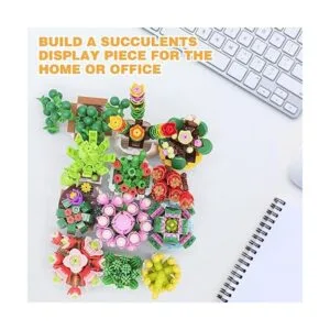 Juego de construcción de ramo de flores decoración de_4