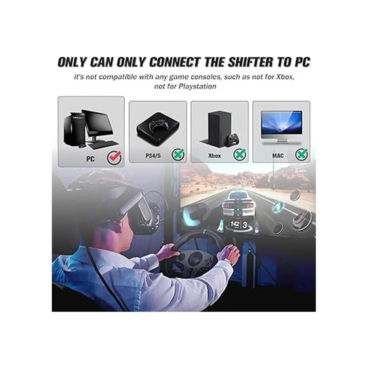 para Logitech G29 Gearshift to USB Cable Adaptador_5