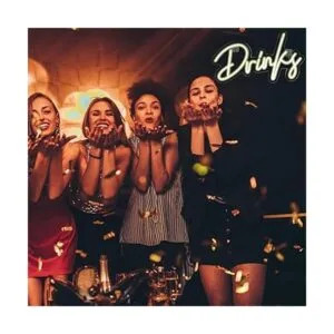 Letras de bebidas con luz de neón blanca cálida letreros_3