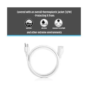 Aurum Cables Cable de extensión de alimentación resistente_7