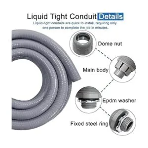 Kit de conductos eléctricos de 34 pulgadas de 25 pies_4