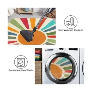 STARUIA Alfombra retro estilo bohemio para dormitorio 4 x_3