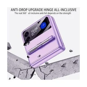 COCOING Funda para Samsung Galaxy Z Flip 4 con lápiz_2