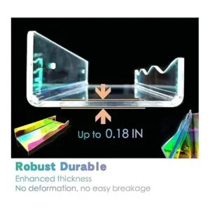 YMVV Estante flotante grande de acrílico transparente_3