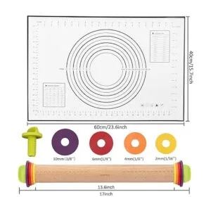 Mepple Rodillo con anillos de grosor y alfombrilla para_4