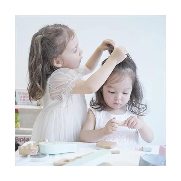 nunukids Juego de juguetes de maquillaje de madera de_2