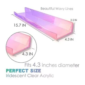 YMVV Estante flotante grande de acrílico transparente_2