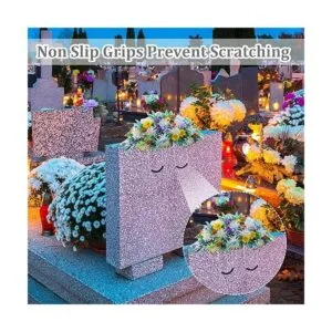 Patelai Paquete de 3 lápidas de flores de 12 pulgadas para_6