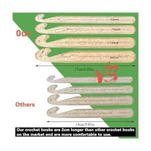 Juego de 116 ganchos de ganchillo kits de ganchos_4