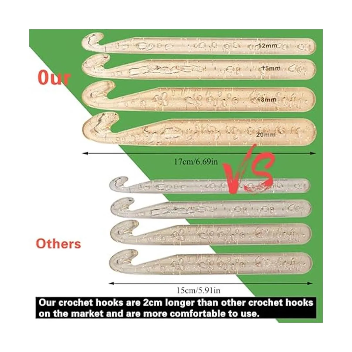 Juego de 116 ganchos de ganchillo kits de ganchos_4