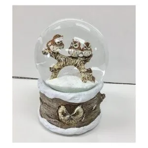 Globo de nieve musical de 3.937 in con diseño de búhos de_4