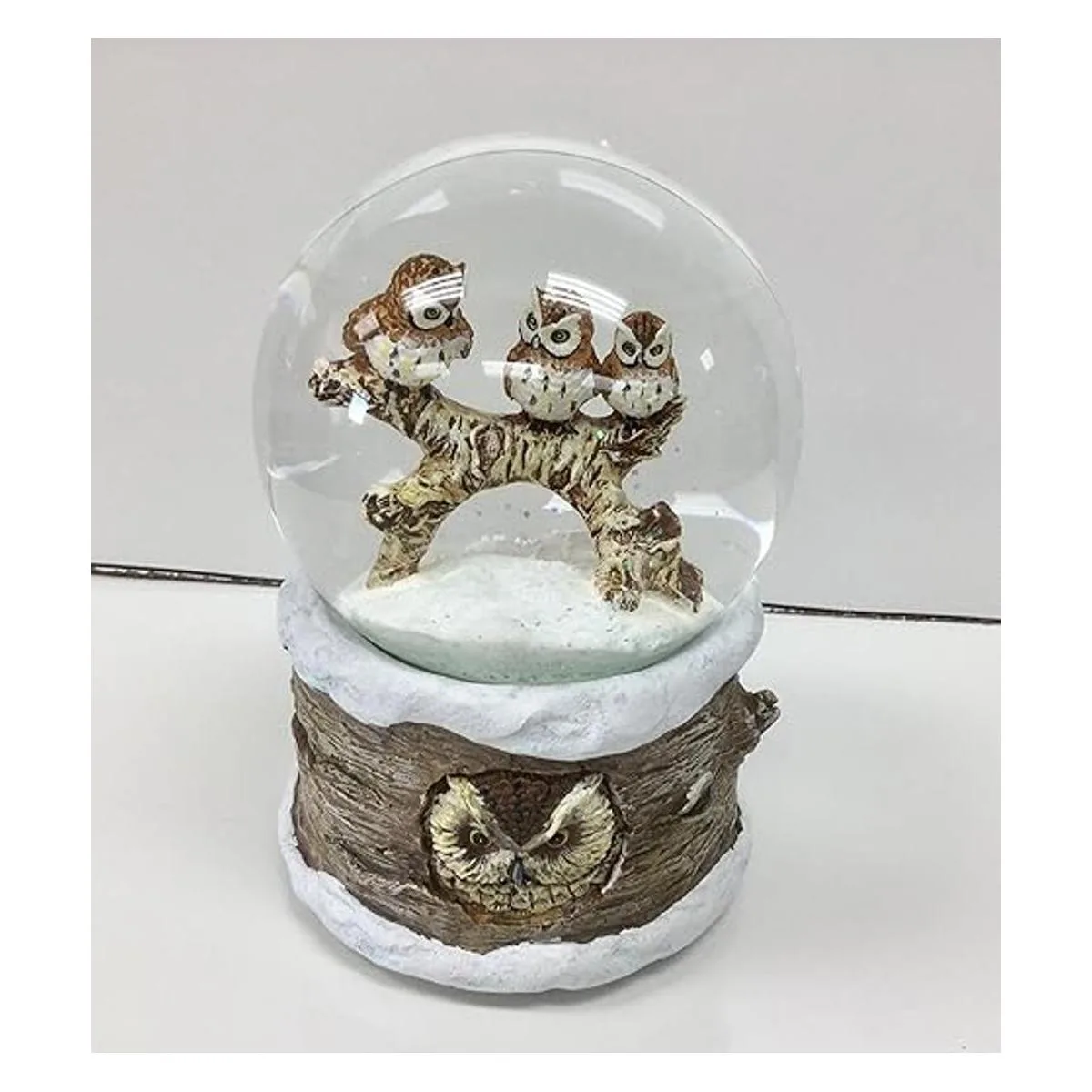Globo de nieve musical de 3.937 in con diseño de búhos de_4