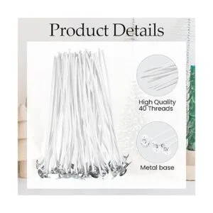 1000 mechas de vela de algodón preenceradas de 6 pulgadas_3