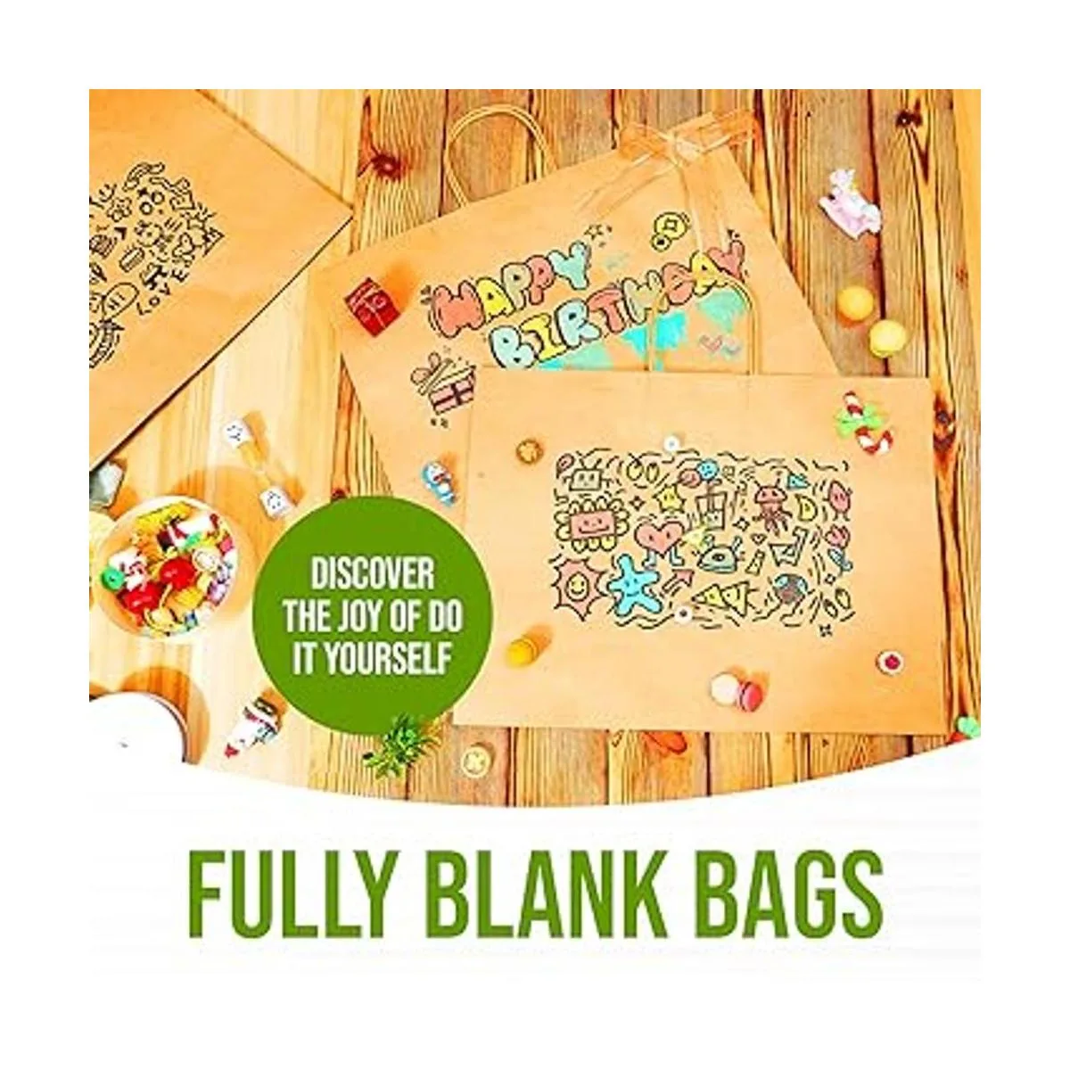 Tobvory Bolsas de papel kraft de 16 x 6 x 12 pulgadas_6