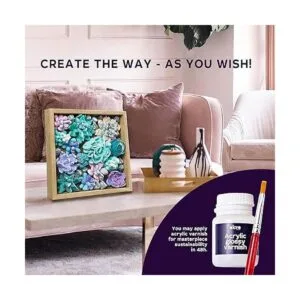 OKTO Kit de arte de ternura Set de arte de suculentas 3D_6