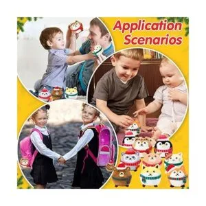 8 juguetes de peluche suaves de Navidad adornos de_5