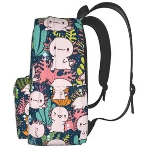 MISOLAXI Axolotl Sea Weed Aquarium Mochila grande para_2