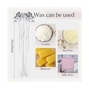 1000 mechas de vela de algodón preenceradas de 6 pulgadas_2