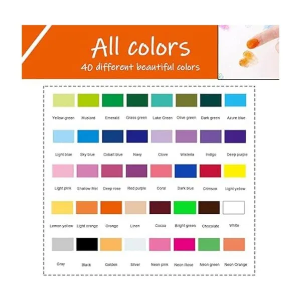 Juego de 40 almohadillas de tinta para sellos de tinta_6