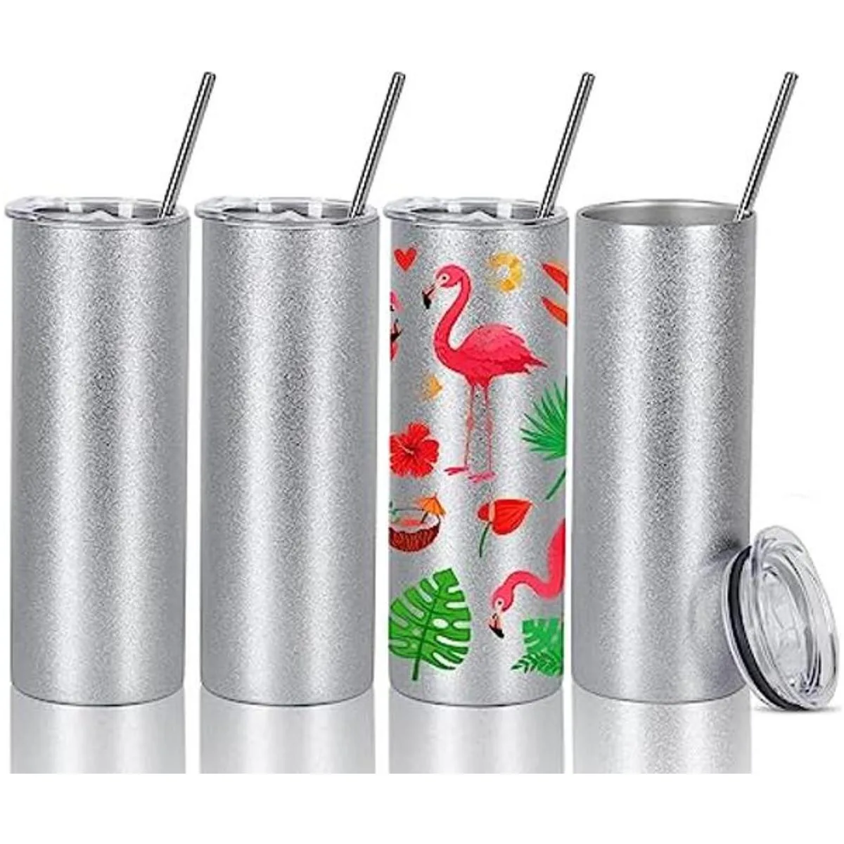 Wzaytia Vasos de sublimación con purpurina de 20 onzas_1