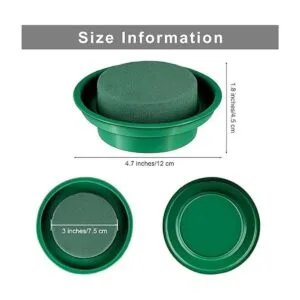 Hahood Paquete de 16 rondas de espuma floral en cuencos_2