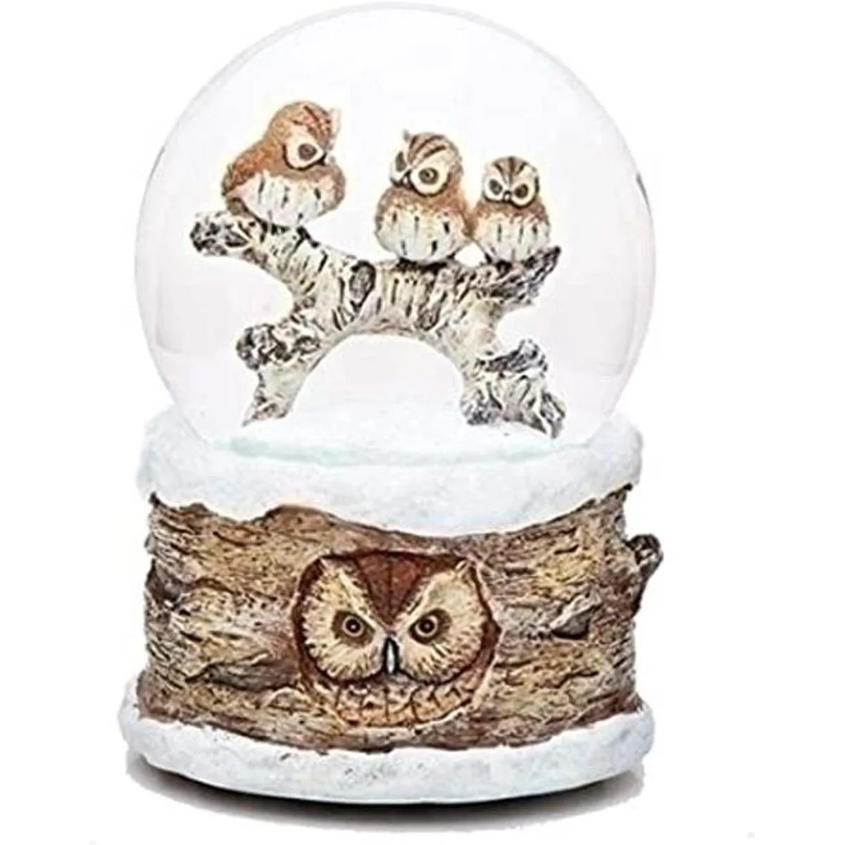 Globo de nieve musical de 3.937 in con diseño de búhos de_1