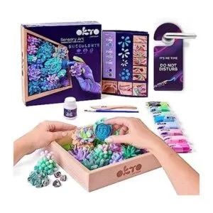 OKTO Kit de arte de ternura Set de arte de suculentas 3D_1