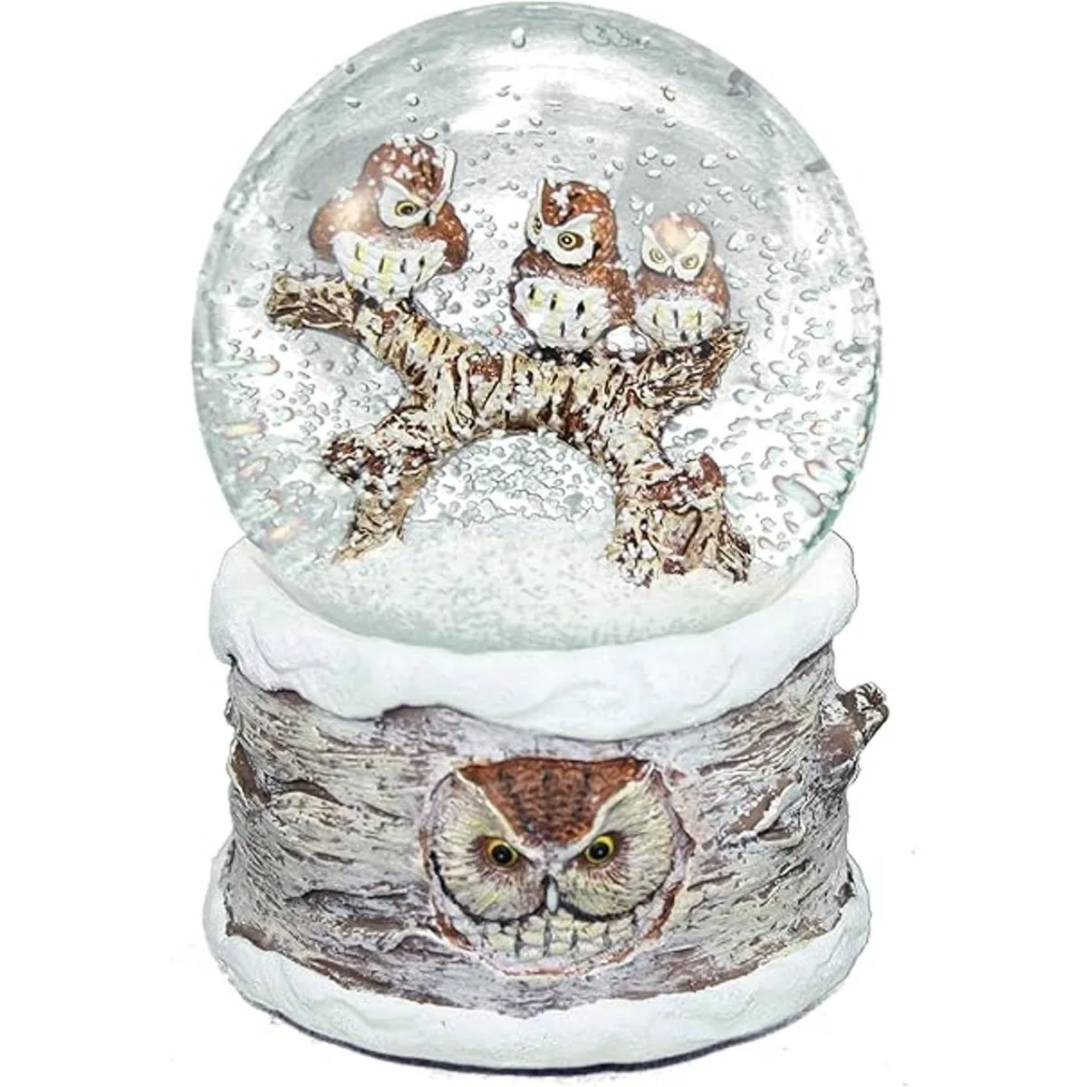 Globo de nieve musical de 3.937 in con diseño de búhos de_2