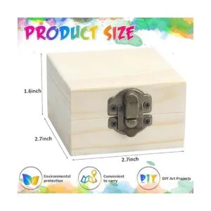 Paquete de 24 cajas de madera pequeña de 2.7 x 2.7 x 1.6_2