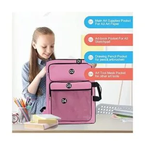 TreochtFUN Portafolio de arte para niños bolsa de_5