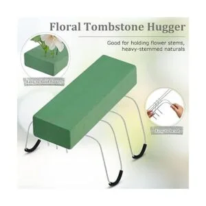 Patelai Paquete de 3 lápidas de flores de 12 pulgadas para_3