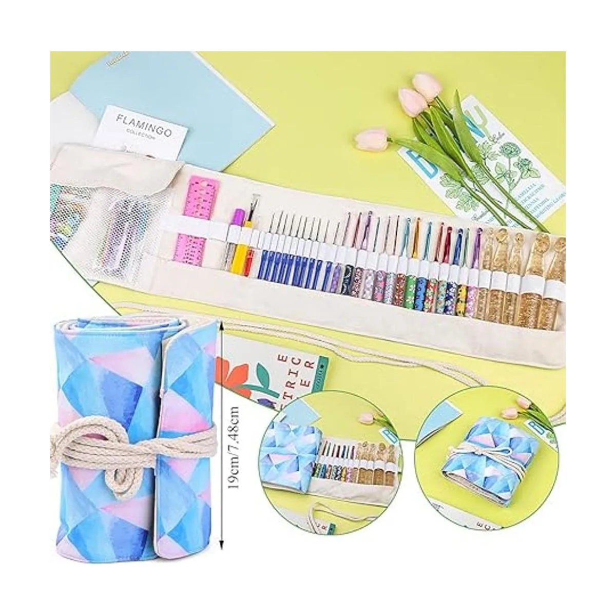 Juego de 116 ganchos de ganchillo kits de ganchos_5