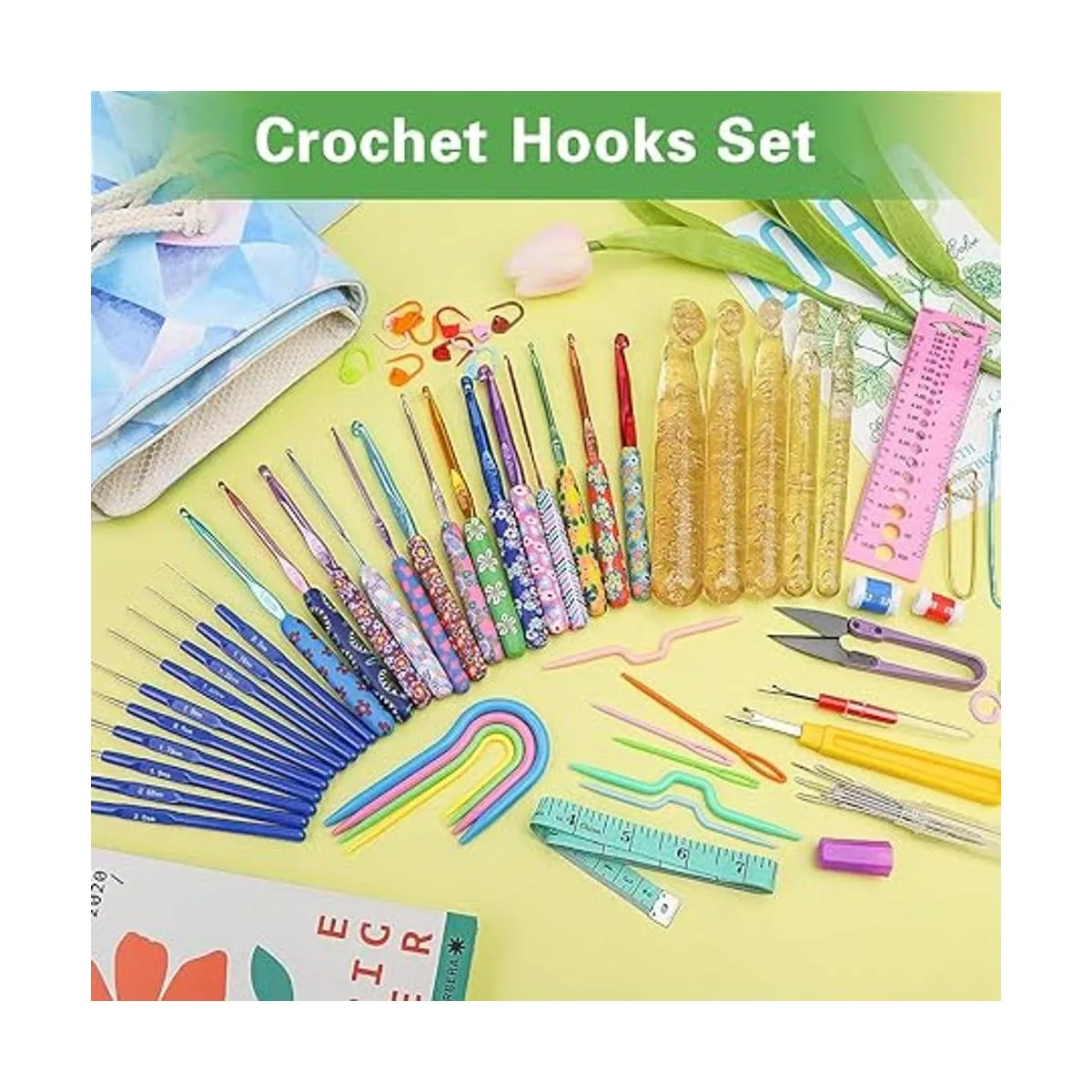 Juego de 116 ganchos de ganchillo kits de ganchos_6