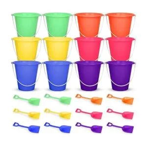 Playbees Juego de juguetes de arena de playa incluye 12_6