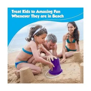 Playbees Juego de juguetes de arena de playa incluye 12_4