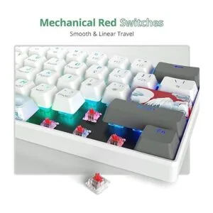 Owpkeenthy Teclado mecánico RGB 60 interruptores rojos_4