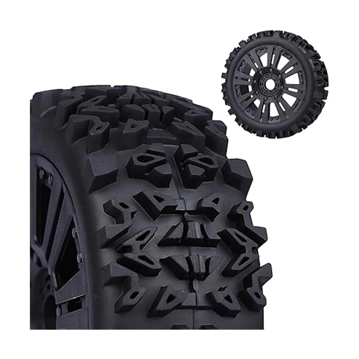 Acekeeps Combo de ruedas y neumáticos hexagonales_4