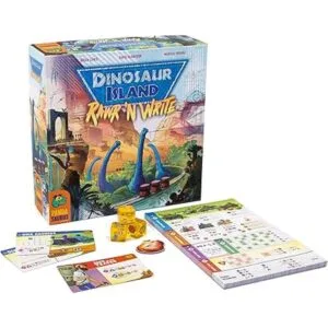 Dinosaur Island Rawr and Write Game Juego de estrategia_4