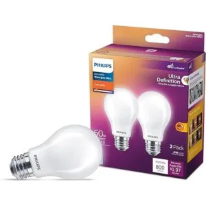 Philips Frosted A19 Bombilla regulable de ultra_2