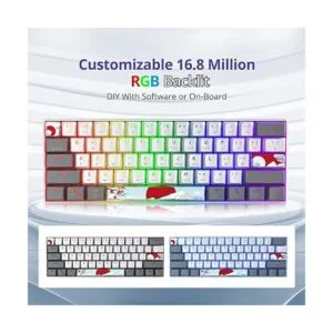 Owpkeenthy Teclado mecánico RGB 60 interruptores rojos_3