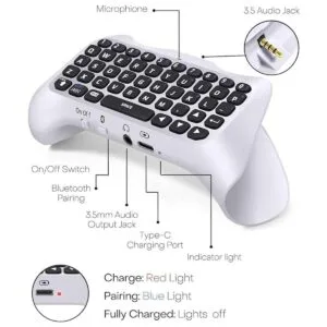 TNP Teclado controlador para PS5 Playstation 5 controlador_5