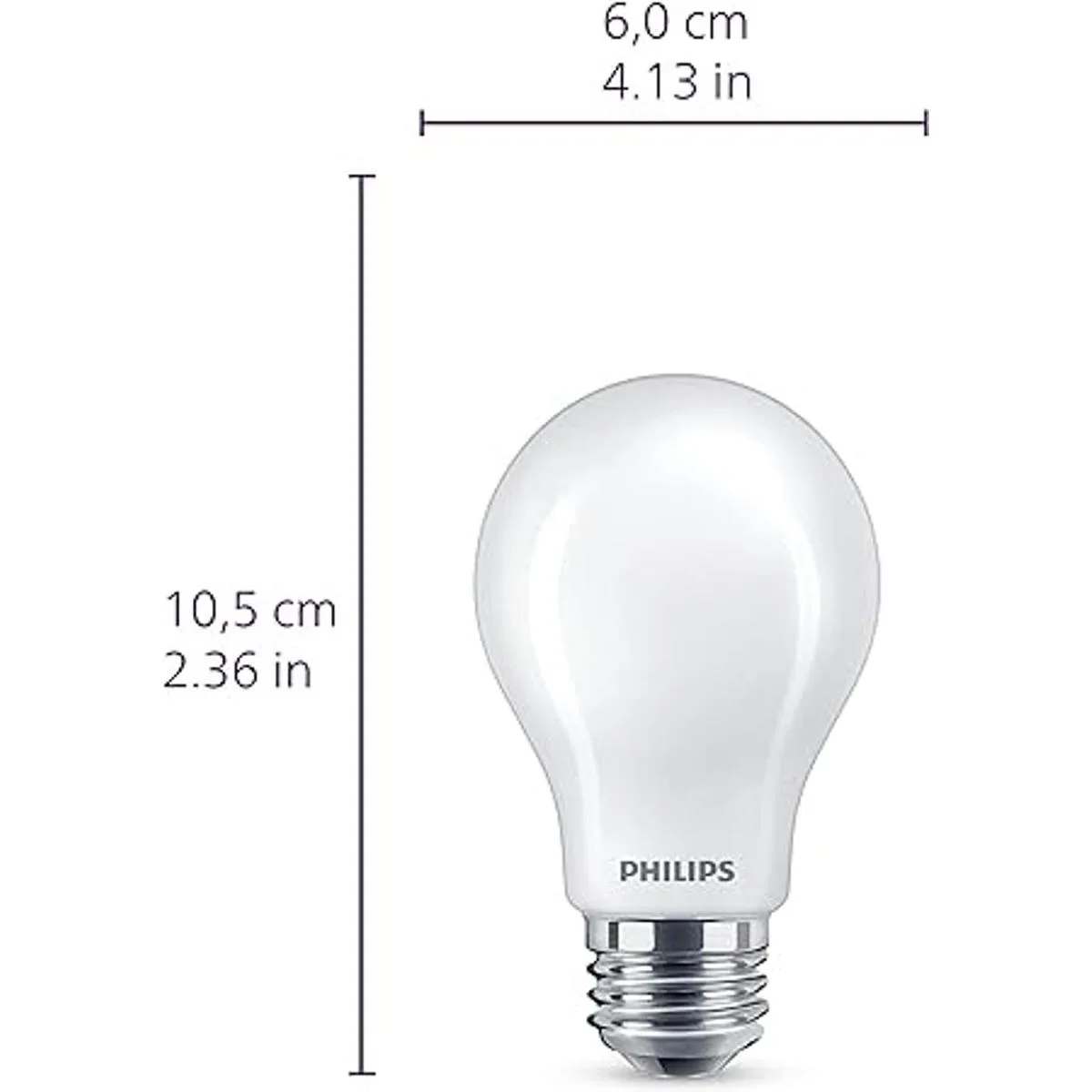 Philips Frosted A19 Bombilla regulable de ultra_4