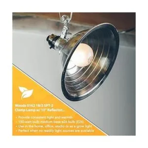 Woods 0162 182 SPT2 Lámpara de sujeción con reflector de_4