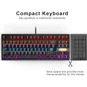 Anivia Teclado mecánico verdadero para juegos teclado USB_3