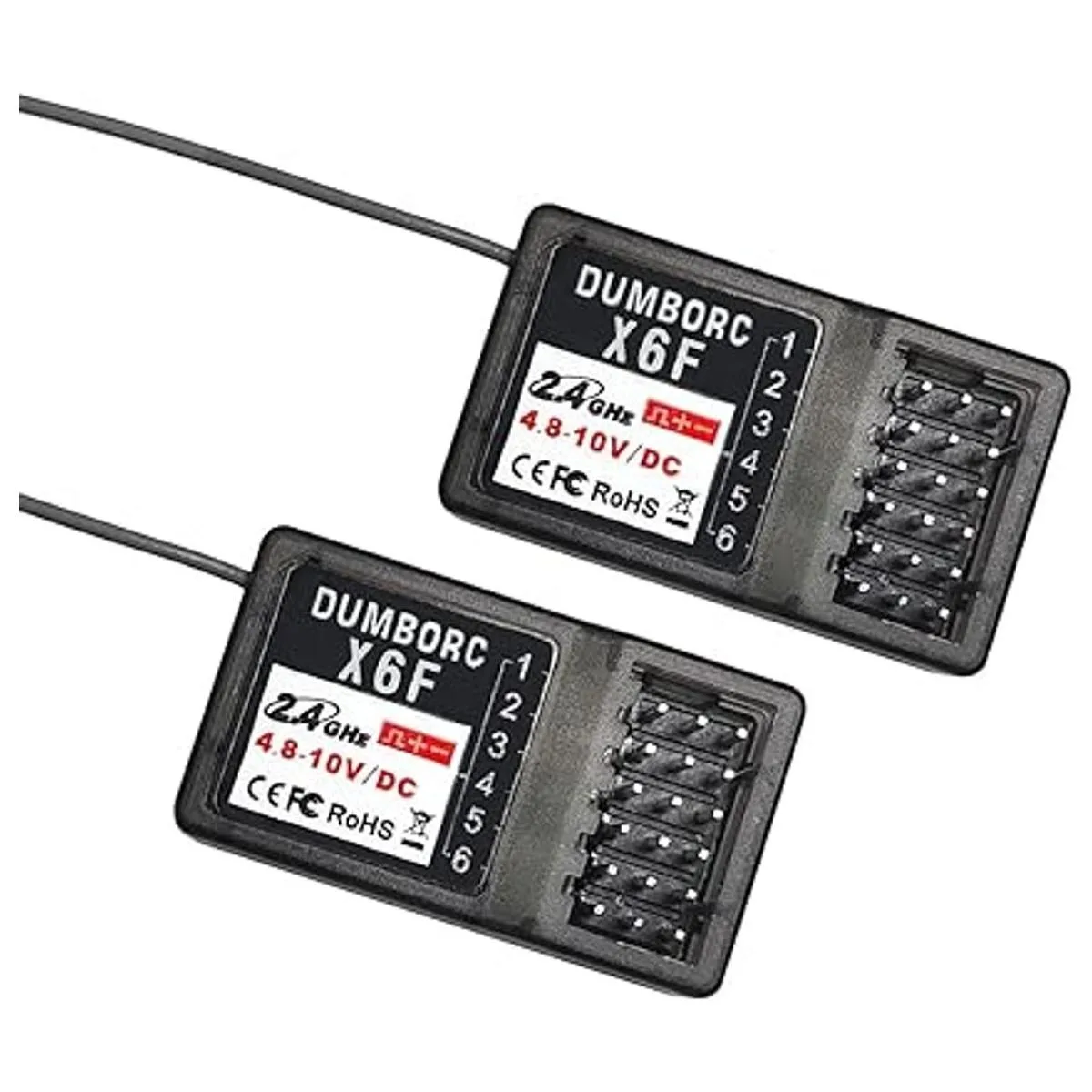 DUMBORC 2 piezas X6F 6 canales 2.4GHz receptor RC para_1