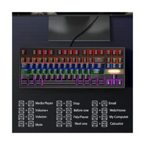 Anivia Teclado mecánico verdadero para juegos teclado USB_7