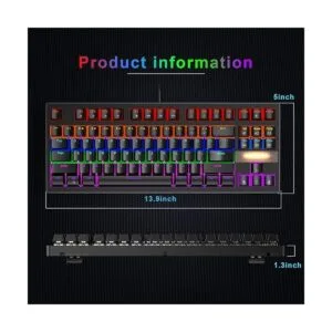 Anivia Teclado mecánico verdadero para juegos teclado USB_5