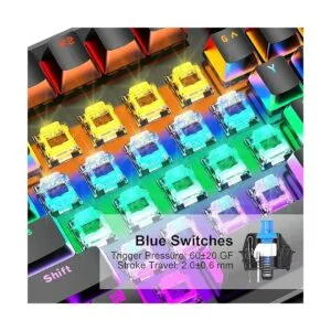 Anivia Teclado mecánico verdadero para juegos teclado USB_4