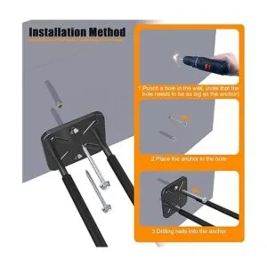 Dobures 2 ganchos de garaje resistentes para colgar_6