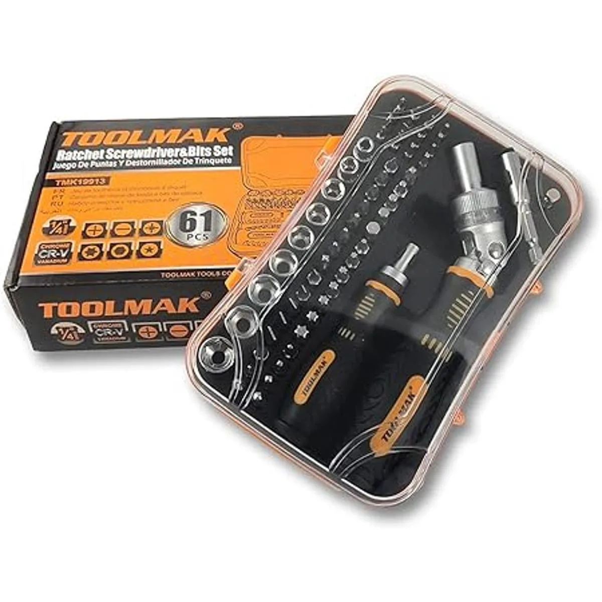 TOOLMAK Juego de 61 piezas de destornilladores magnéticos_6